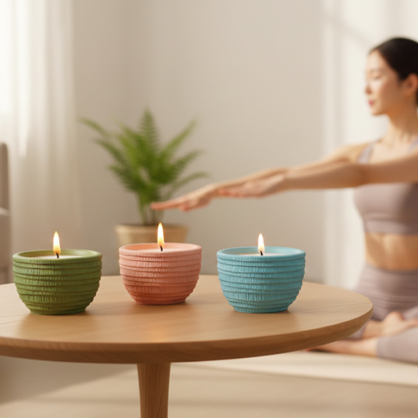 1 00g smokeless scented aromatic candles cement cup natural soy wax scented candles with essential oils wedding decorative candle