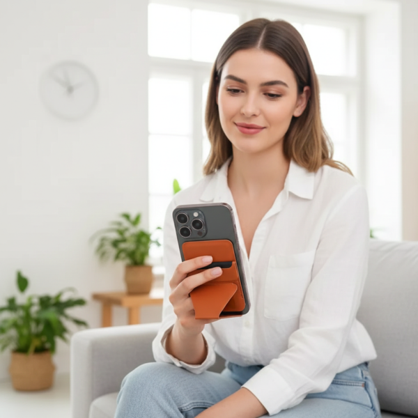 the minimalist fold | magnetic pu leather card holder