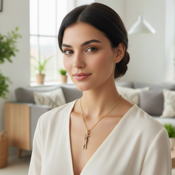 the heartbound hug | symbolic couple necklace