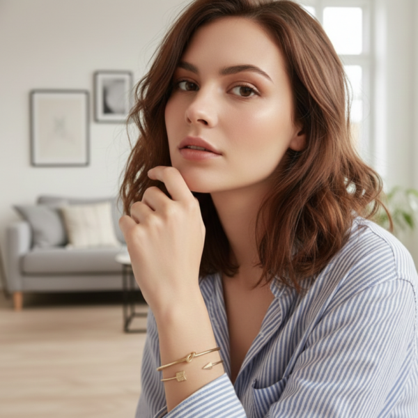 the directional bond | knot & arrow vintage cuff