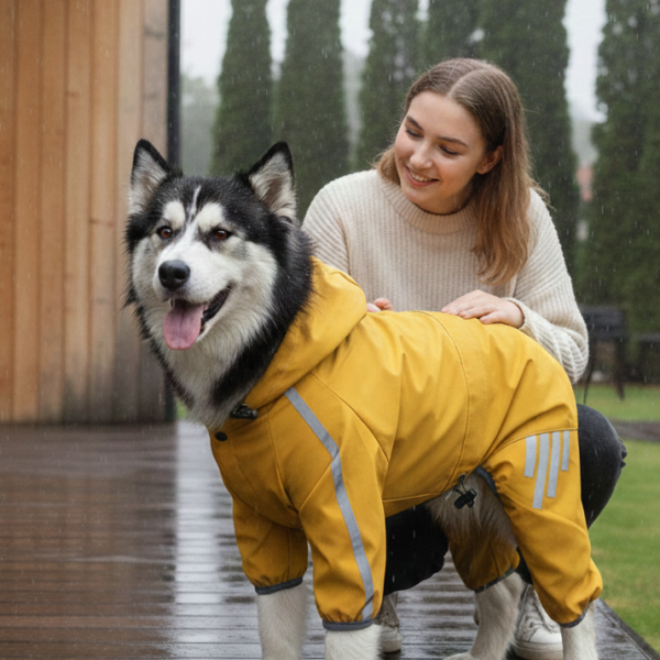 the urban explorer | high visibility reflective pet raincoat (all weather protection)