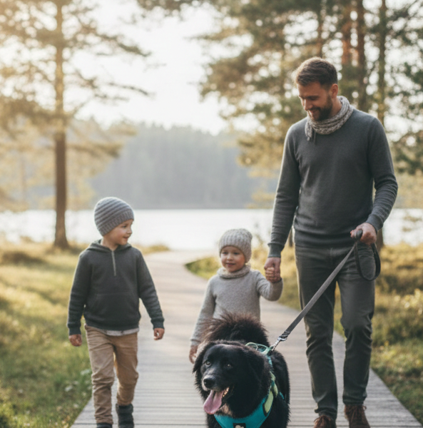 the secure embrace | curated reflective dog vest